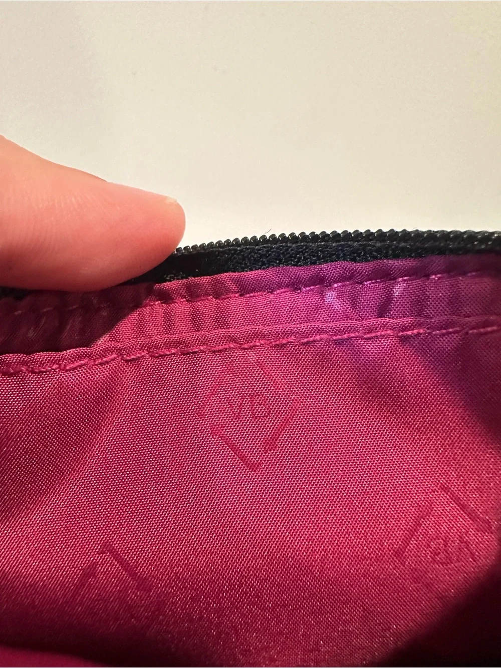 Vera Bradley Floral Pattern Keyring ID Wallet with Pink Interior